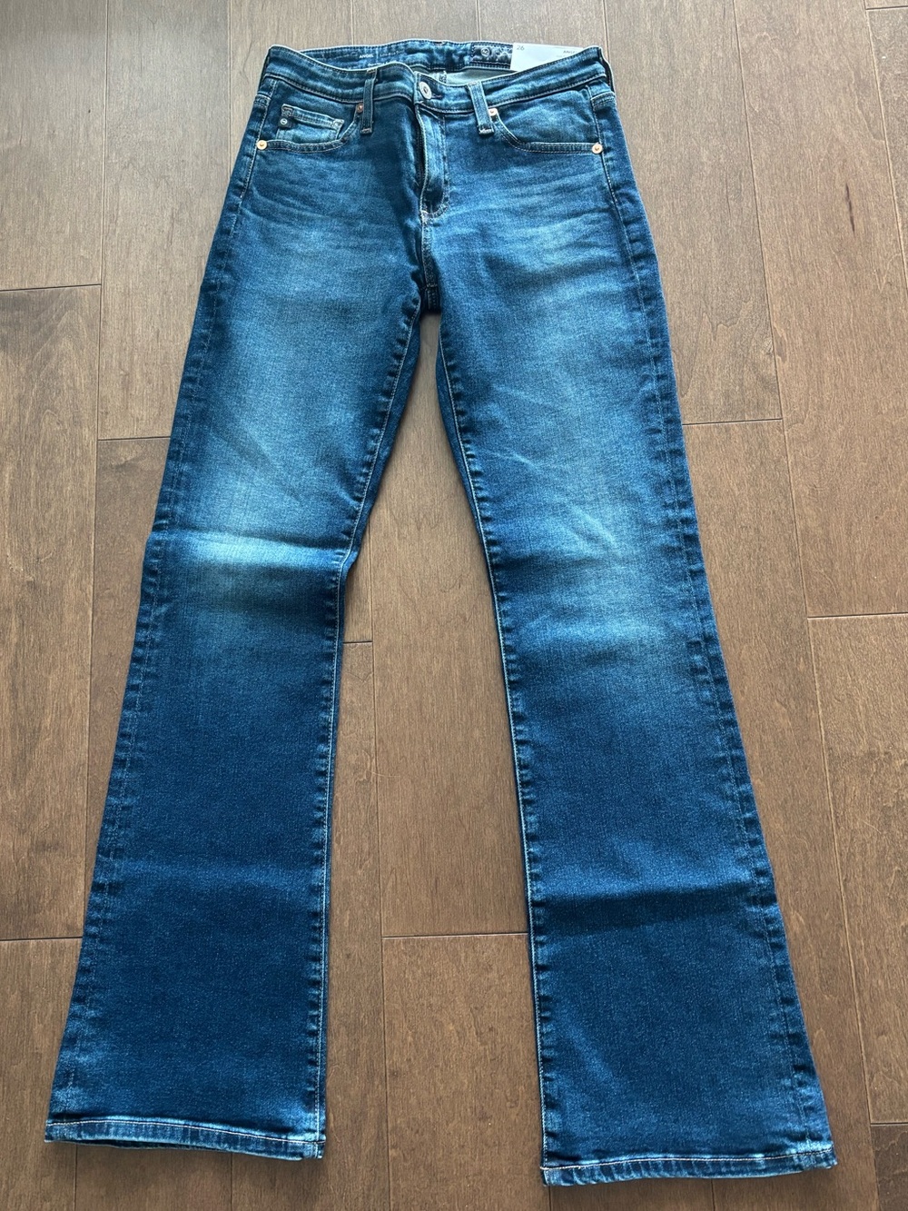 NWT💥AG Adriano Goldschmied Medium Dark Blue Flare Jeans